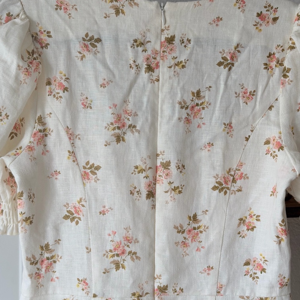 Reformation White Floral Midi Dress - Picture 8 of 11
